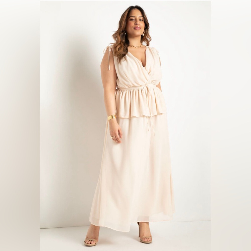Eloquii Chiffon Formal Maxi Dress NWT Size 16
